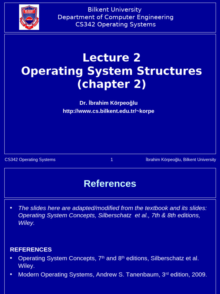 lecture2_os_structures | PDF | Operating System | Graphical User Interfaces