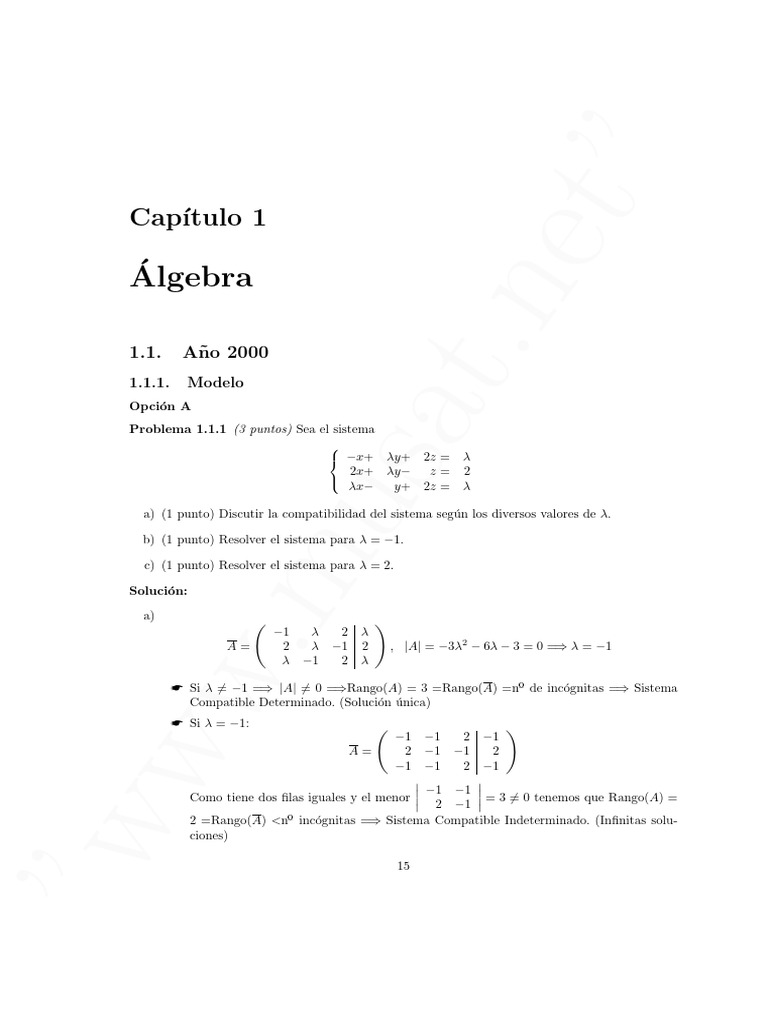Ejercicios de Álgebra y Matrices Musat | PDF | Matemáticas | Álgebra