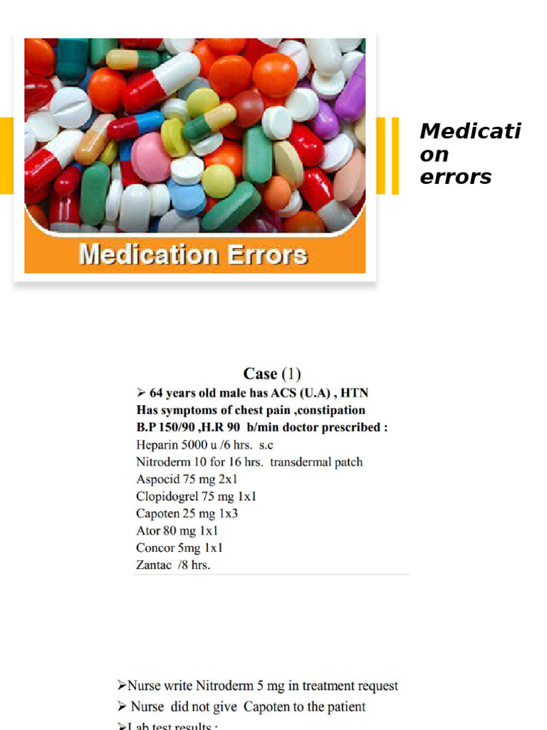 Medication Error Case Studies Analysis | PDF | Clinical Medicine ...