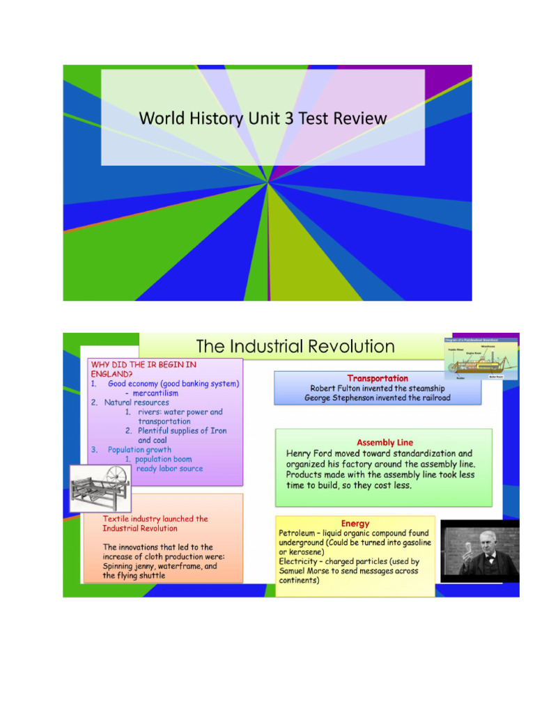 Unit 3 Test Review | PDF