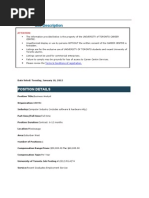 Job Description: Position Details