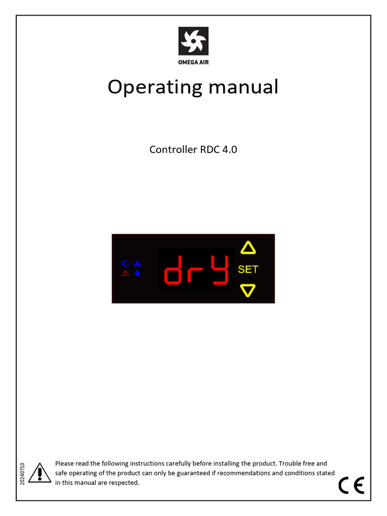 RDC 4.0 Controller Operating Manual | PDF | Clothes Dryer | Parameter ...