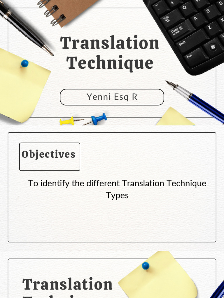 Direct and Indirect Translation Techniques | PDF | Translations | Word