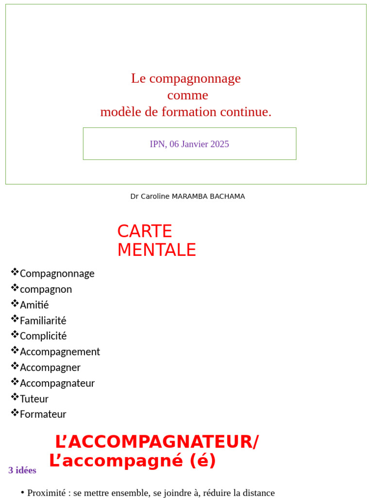 Compagnonnage en Formation Continue | PDF | Pédagogie | Apprentissage