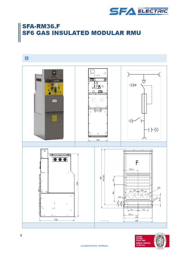 RM36.F Gas Insulated RMU Specifications | PDF | Fuse (Electrical ...