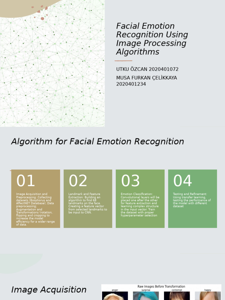 EE 475 Facial Emotion Recognition Project | PDF | Computational ...