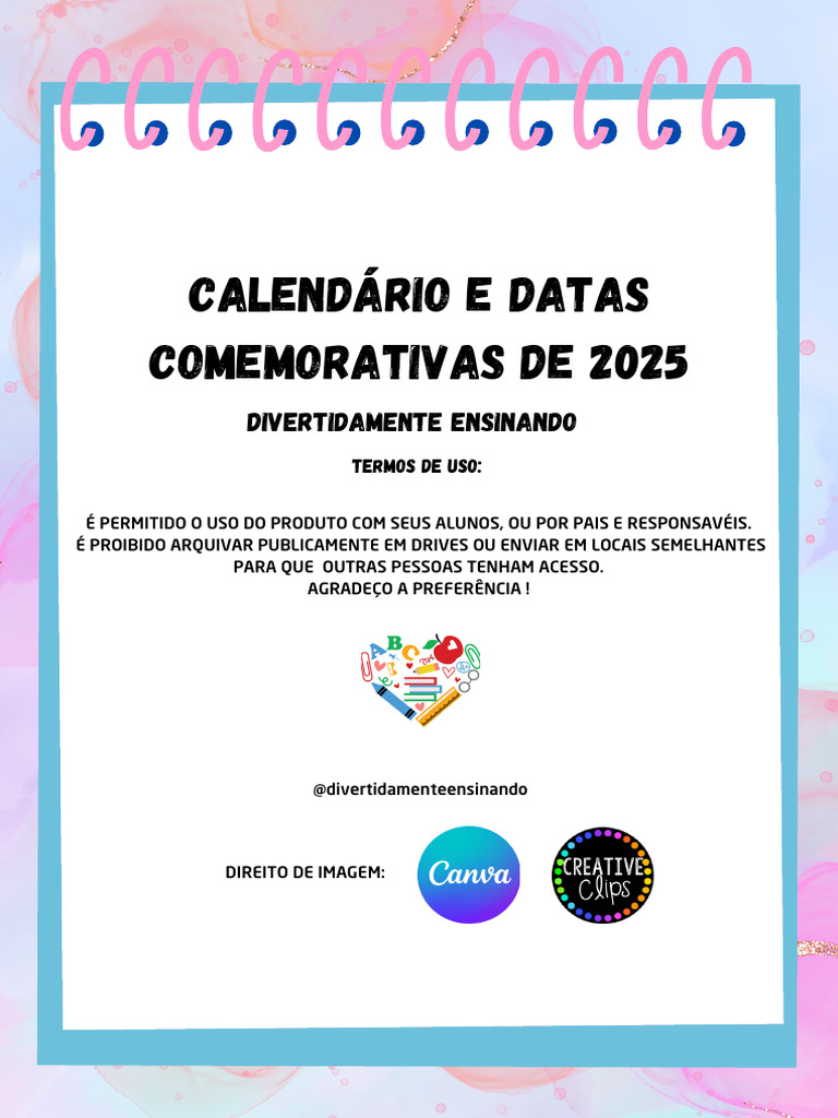 Calendário de Datas Comemorativas 2025 | PDF | Brasil | Natal