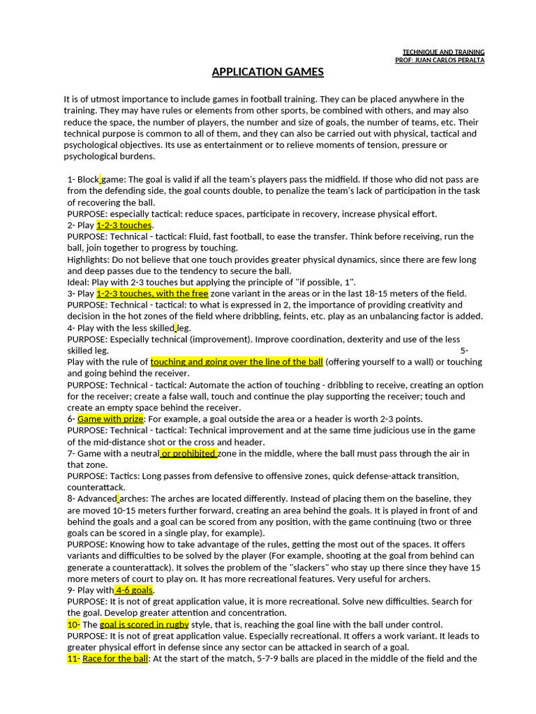 APPLIED GAMES(1) | PDF | Defender (Association Football) | Sports