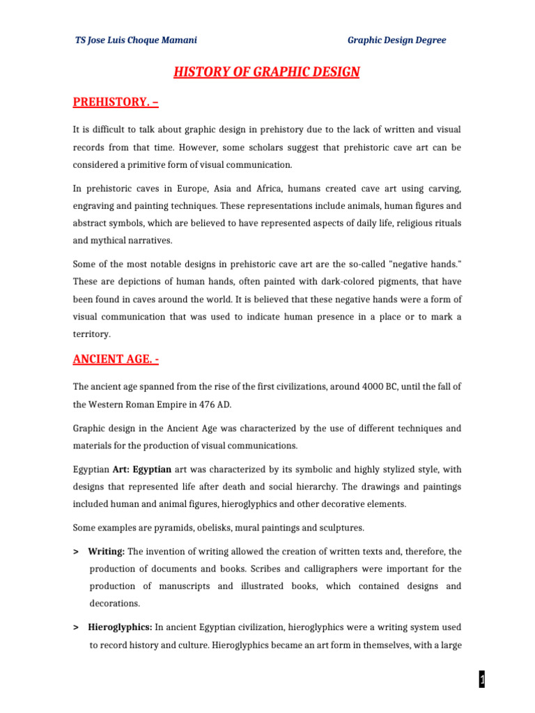 Evolution of Graphic Design History | PDF | Typography | Graphic Design