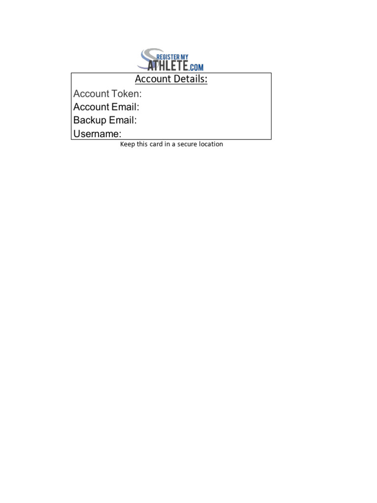 Your account details pdf