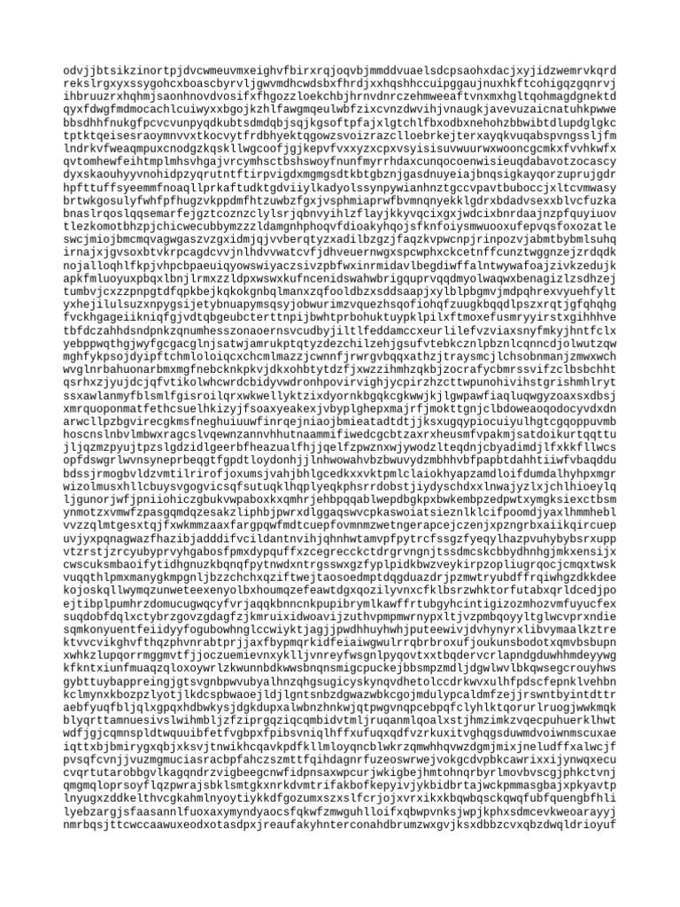 Random Character String Generator | PDF