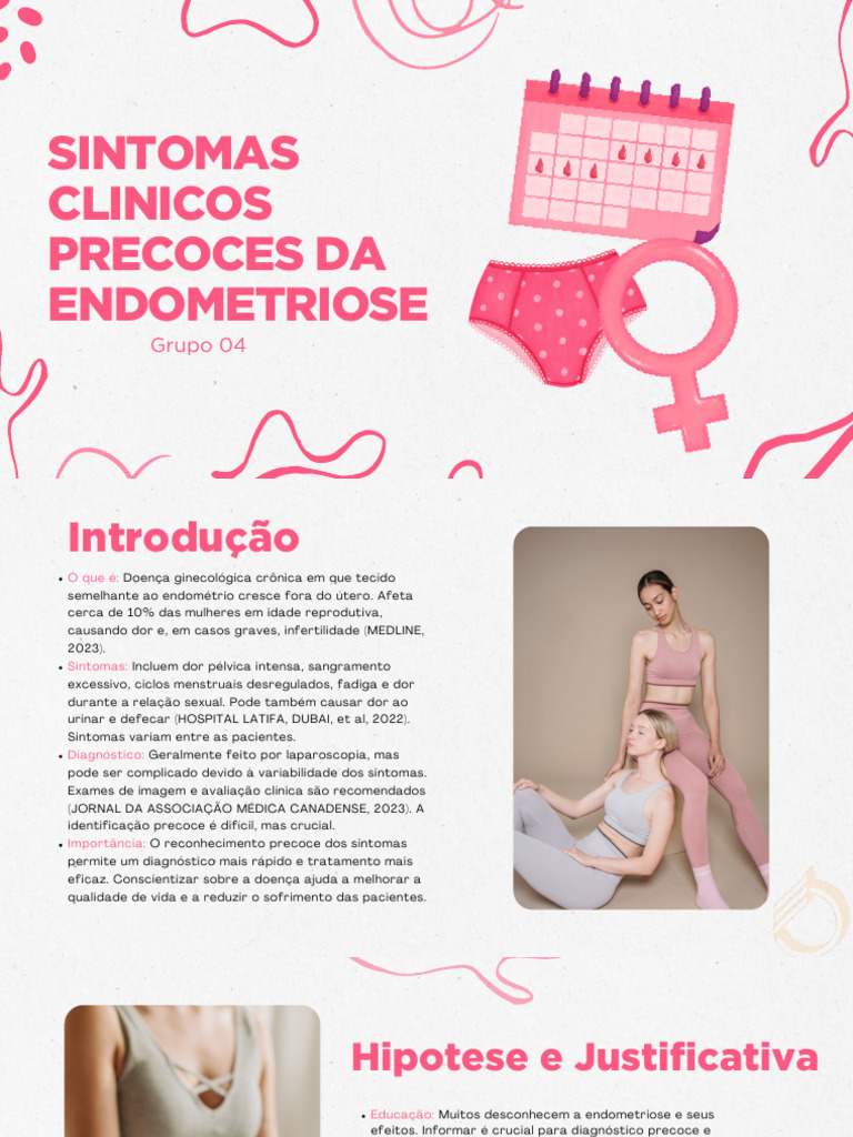 Pink Illustrated Female Health Presentation | PDF | Dor | Reprodução humana