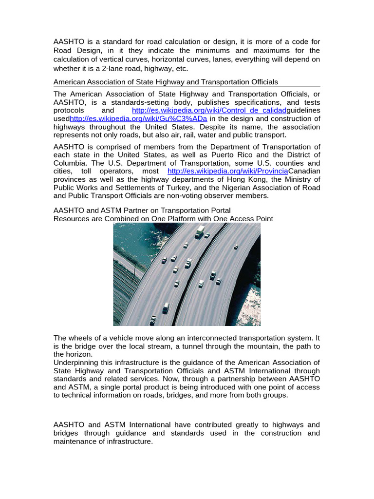 AASHTO | PDF | Road | Civil Engineering