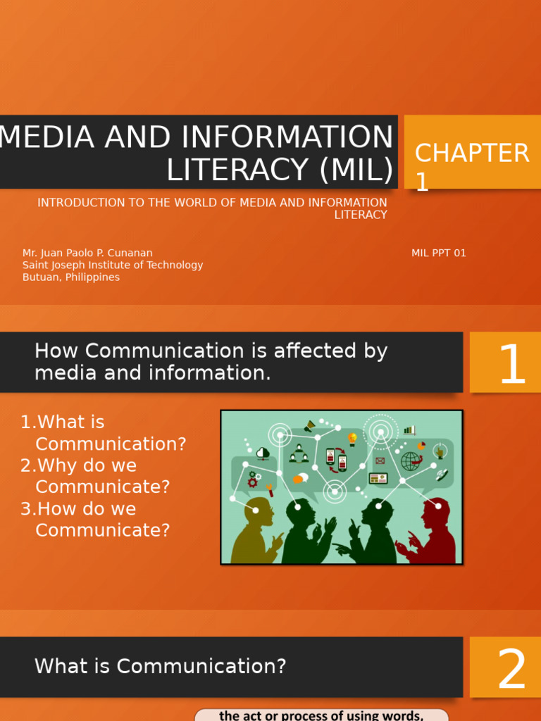Module 1 Intro in MIL | PDF | Communication | Information Literacy