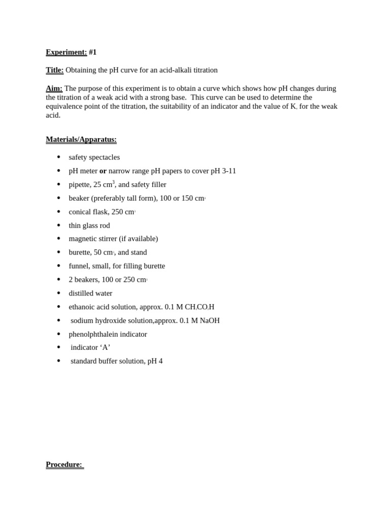 Titration Lab | PDF | Titration | Chemistry