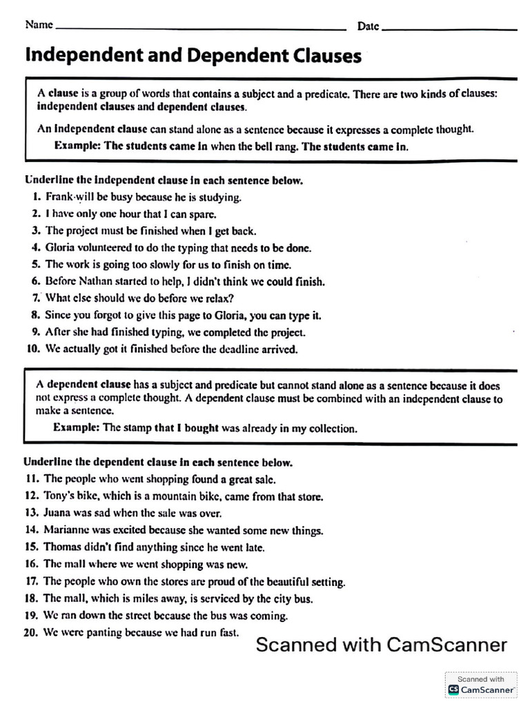 Clauses & Kinds | PDF