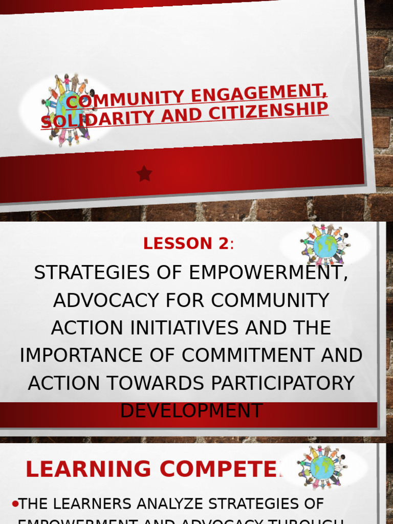 Empowerment and Advocacy Strategies | PDF | Empowerment | Social Psychology