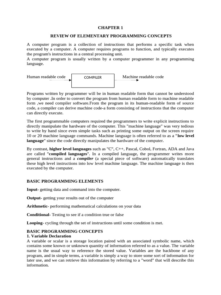 Chapter 1 Ds | PDF | Control Flow | Computer Program
