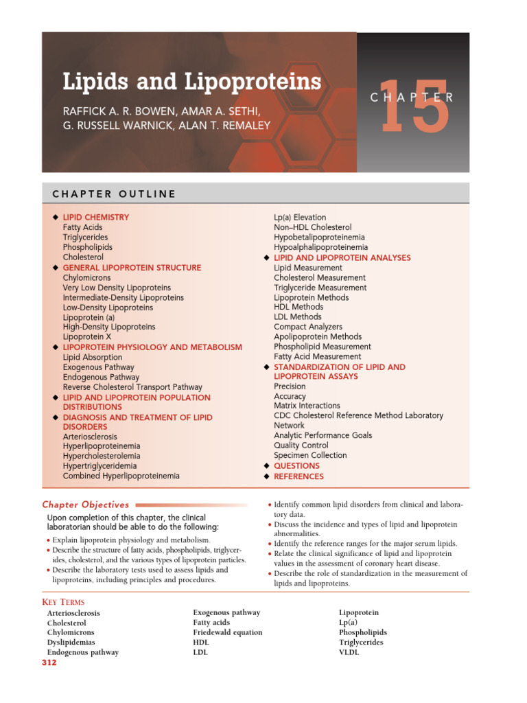 Understanding Lipids and Lipoproteins | PDF | Lipoprotein | High ...