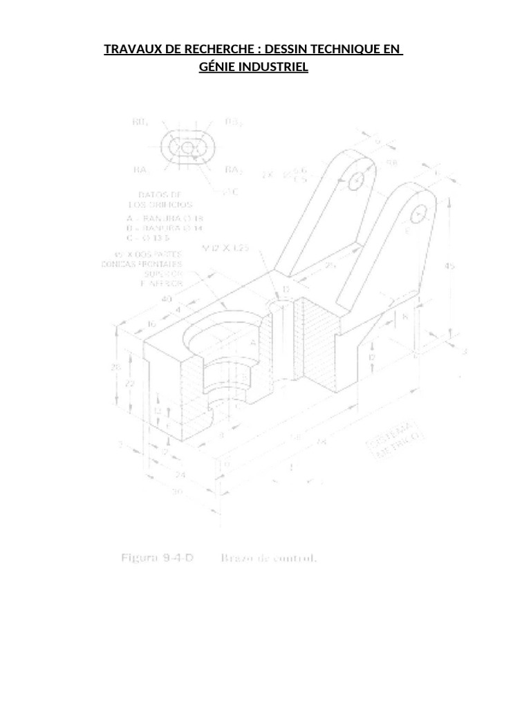 Dessin Technique en Génie Industriel | PDF | Dessin technique | Dessin