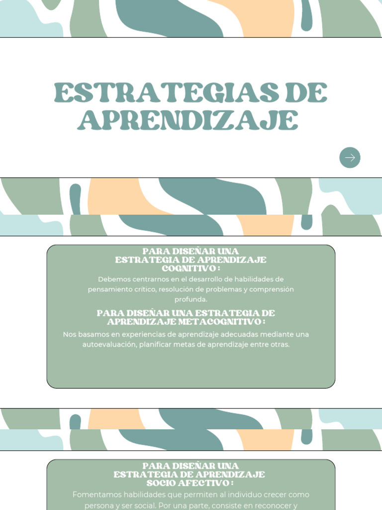 Estrategias de Aprendizaje Efectivas | PDF | Metacognición | Aprendizaje