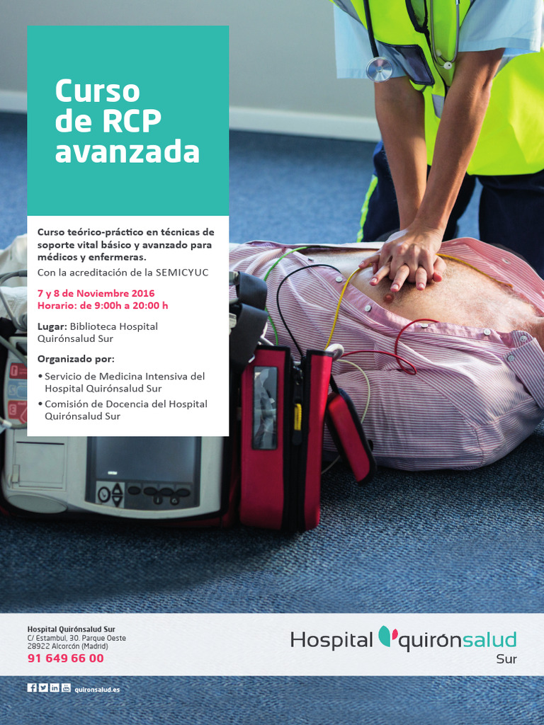 Curso RCP Avanzada en Quirónsalud Sur | PDF