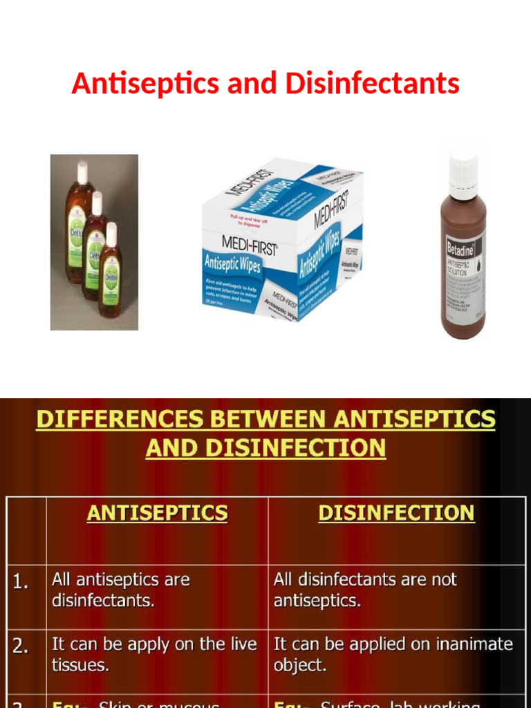 Antiseptic and Disifectant | PDF | Disinfectant | Iodine