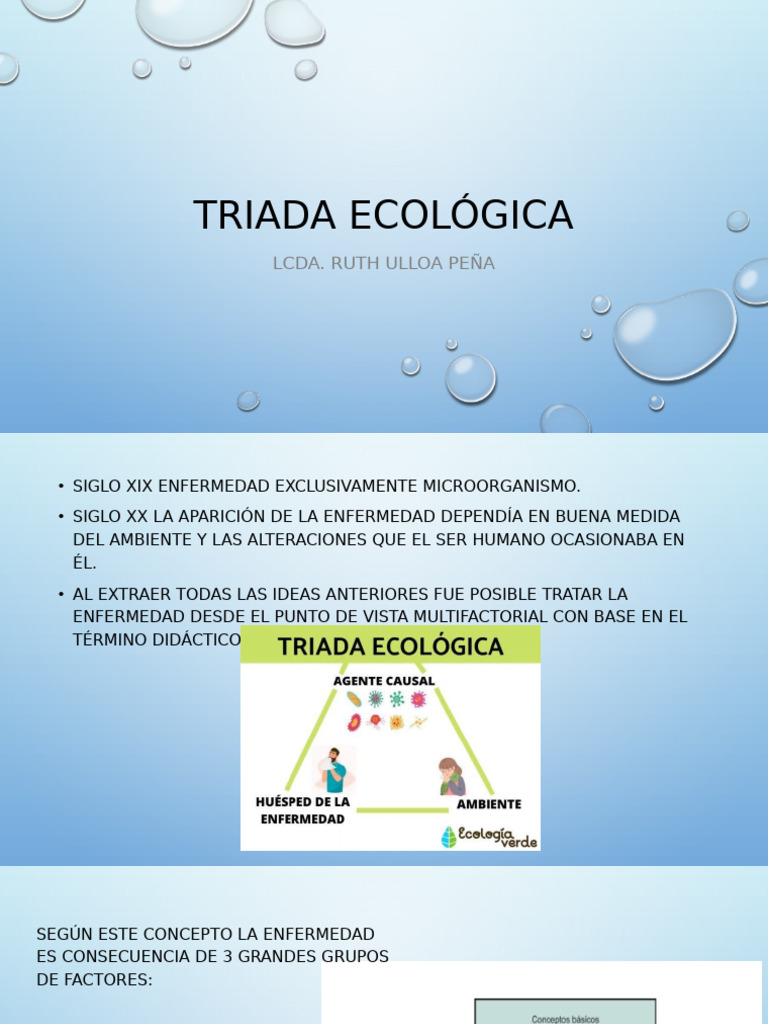 Triada Ecológica, Proceso Salud Enfermedad, Cadena Infecciosa | PDF ...