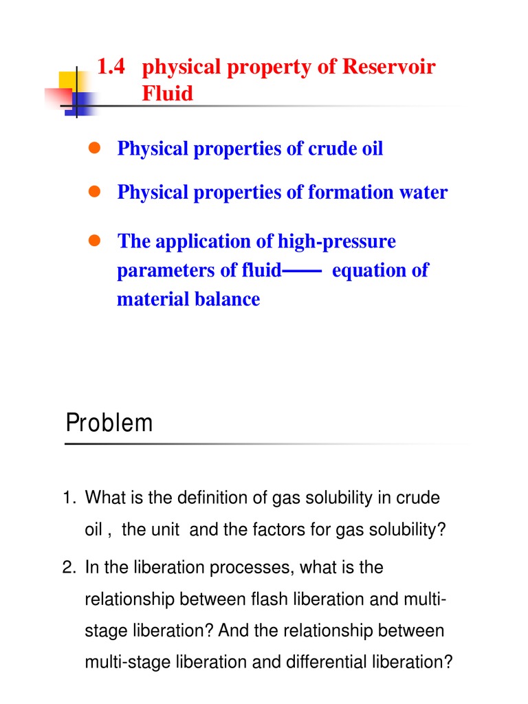 1.4 Physical Property of Reservoir Fluid PDF Petroleum Reservoir