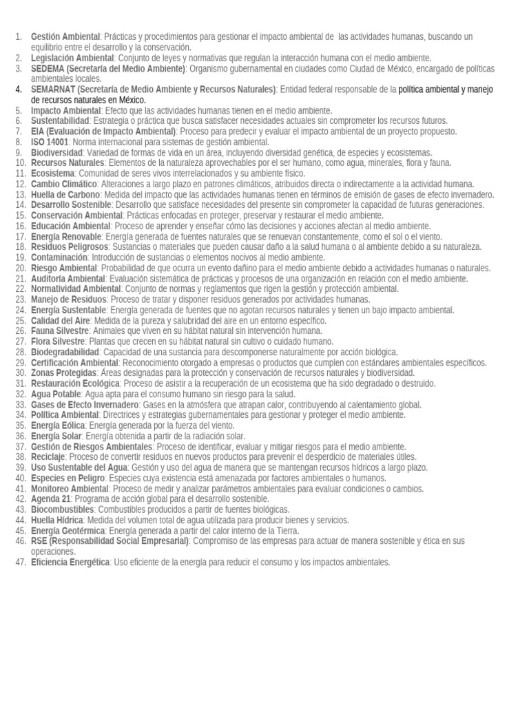 Conceptos Básicos Gestión Ambiental | PDF | Entorno natural ...