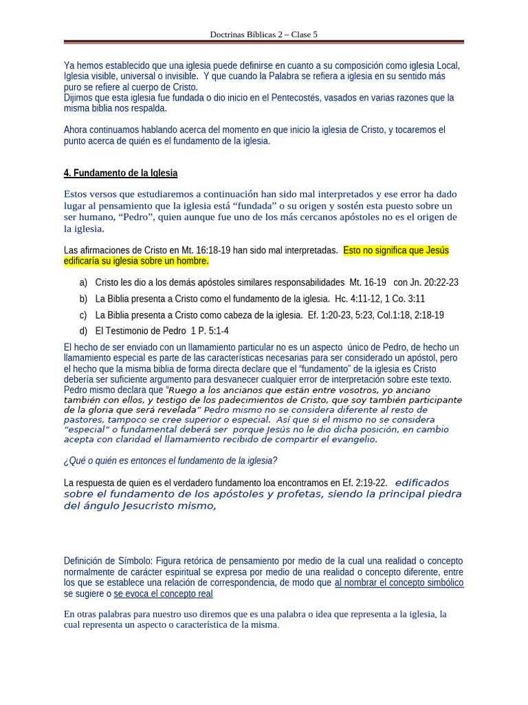 Fundamento y Símbolos de la Iglesia | PDF | Iglesia cristiana | Cristo ...