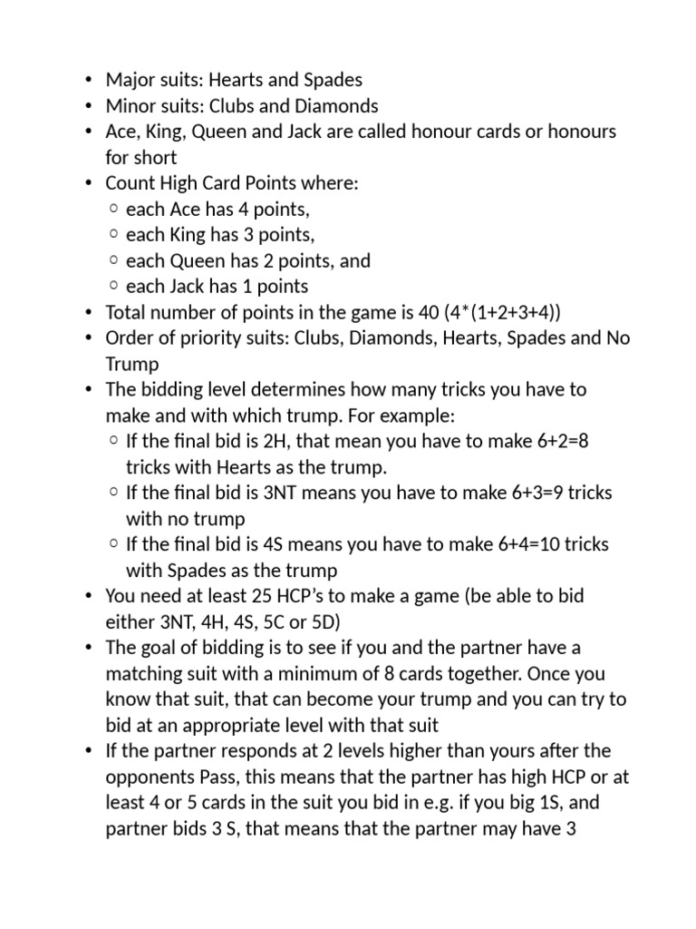 Bridge Rules | PDF | Contract Bridge | Ephemera