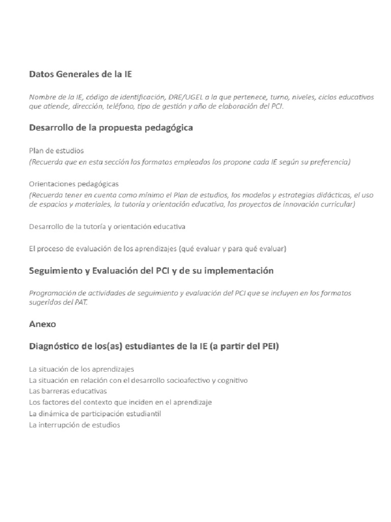 Estructura PCI | PDF