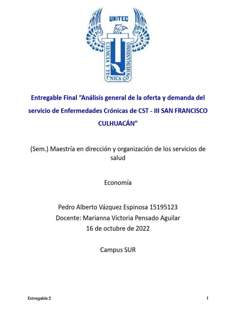 Análisis General de Oferta Demanda | PDF | Cuidado de la salud ...