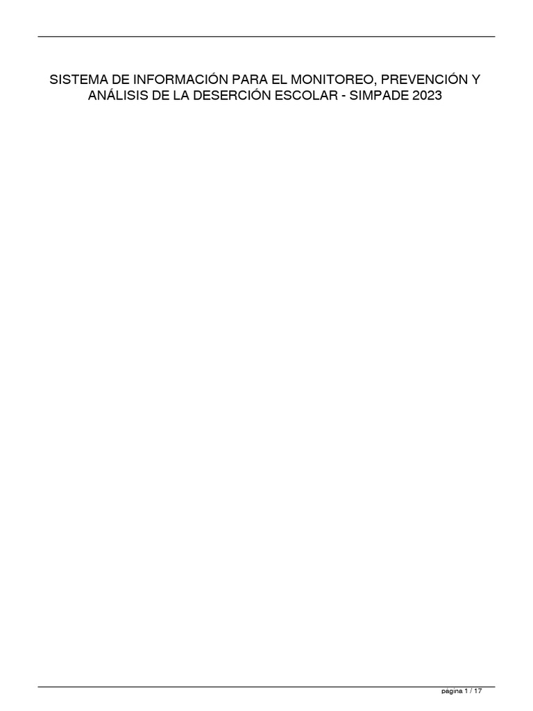 Sistema de Informacin para El Monitoreo Prevencin y Anlisis de La ...