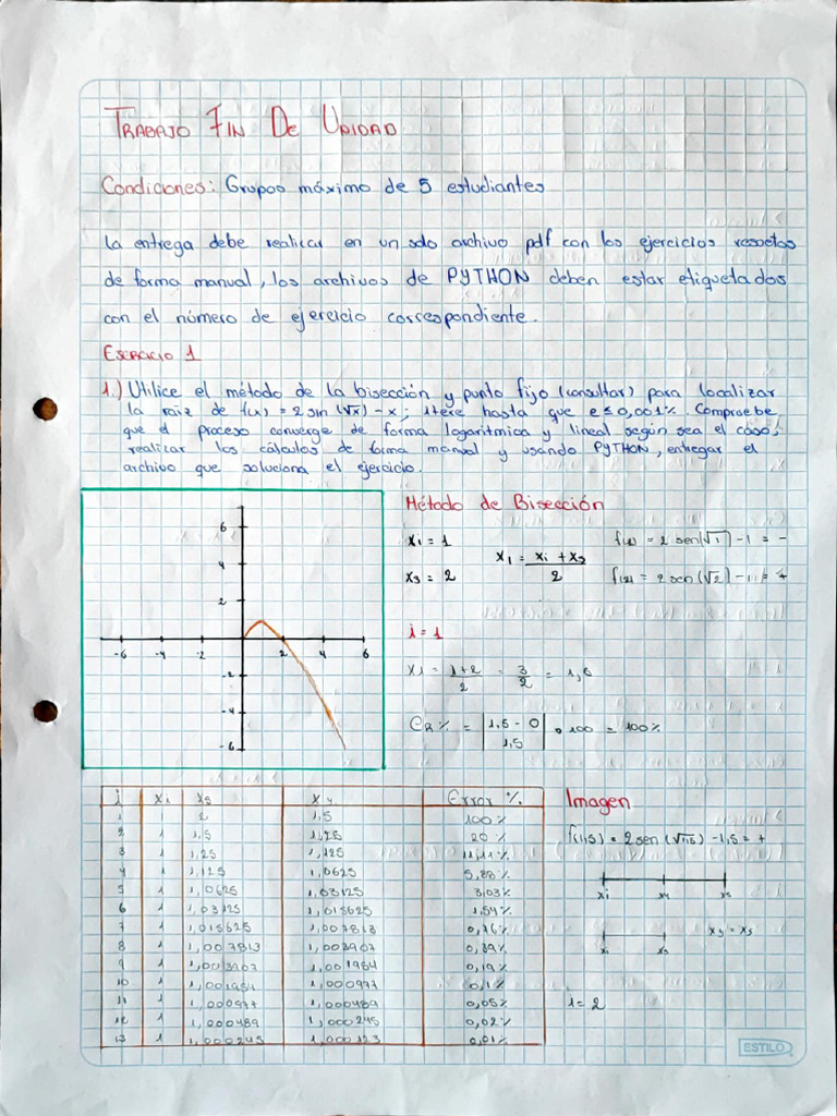 Ejercicio 1 y 2 | PDF