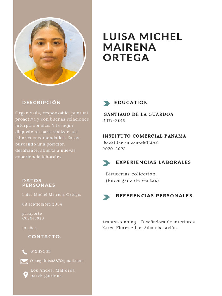 Perfil Profesional de Luisa Mairena Ortega | PDF