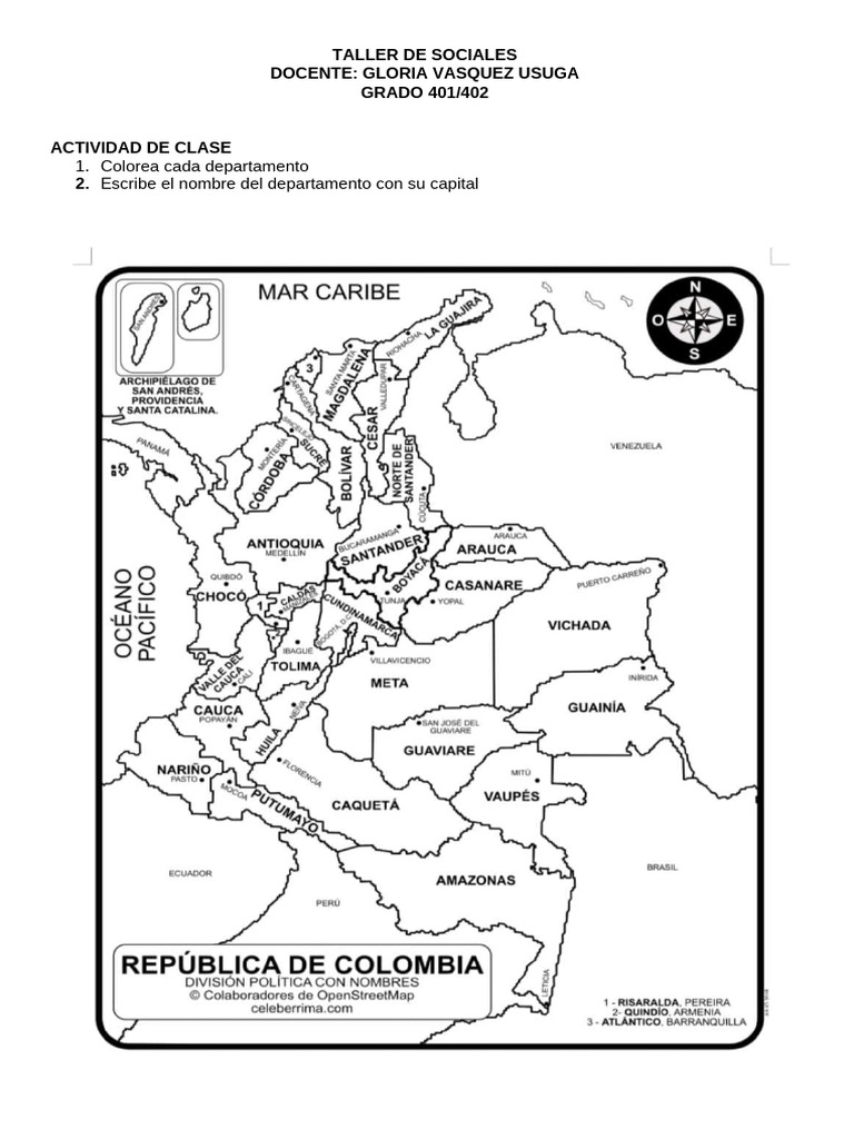 Taller 1 Sociales Grado 4° | PDF