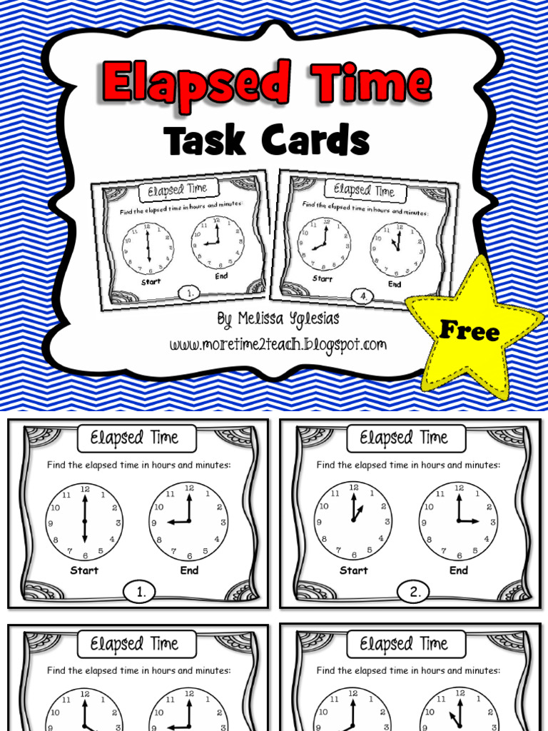 Elapsed Time Task Cards | PDF