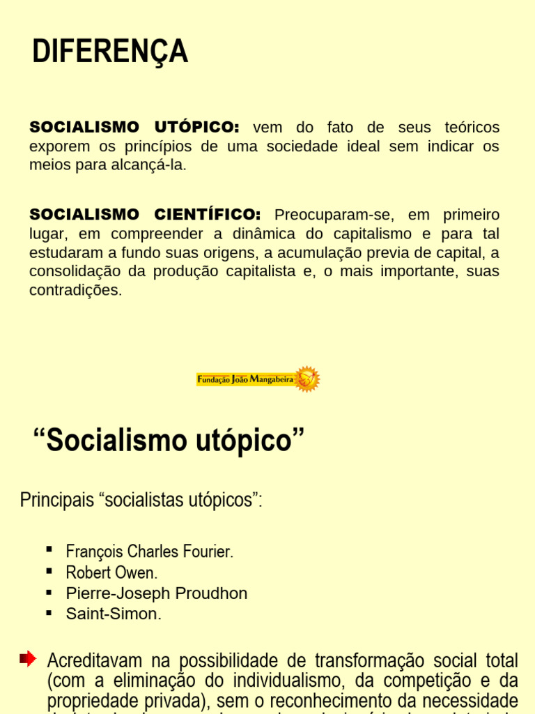 Socialismo Utópico e Científico | PDF | Socialismo | Comunismo