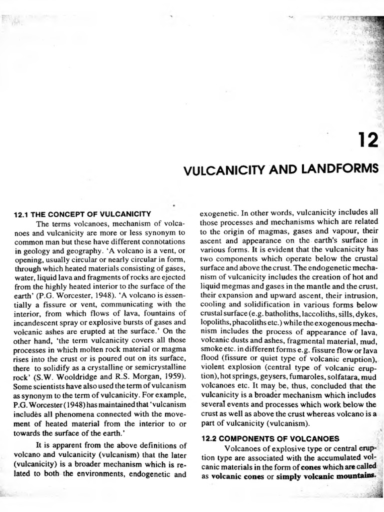 Understanding Vulcanicity and Volcanoes | PDF | Types Of Volcanic ...