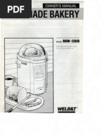 Complete Welbilt Bread Machine Manuals