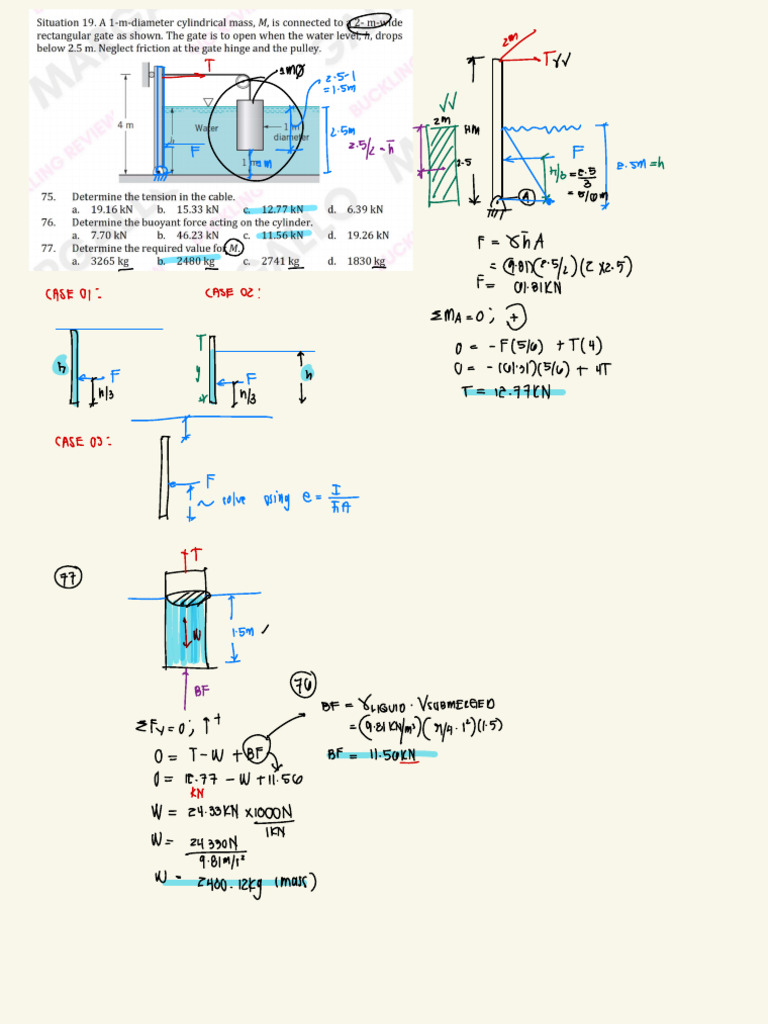 Fluid Mechanics Calculations and Analysis | PDF