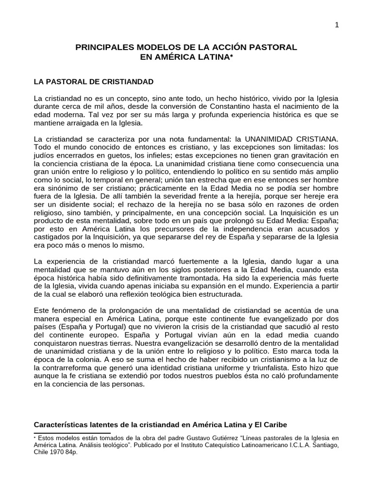 8 La Pastoral de Cristiandad | PDF | Iglesia Católica | Agustín De ...