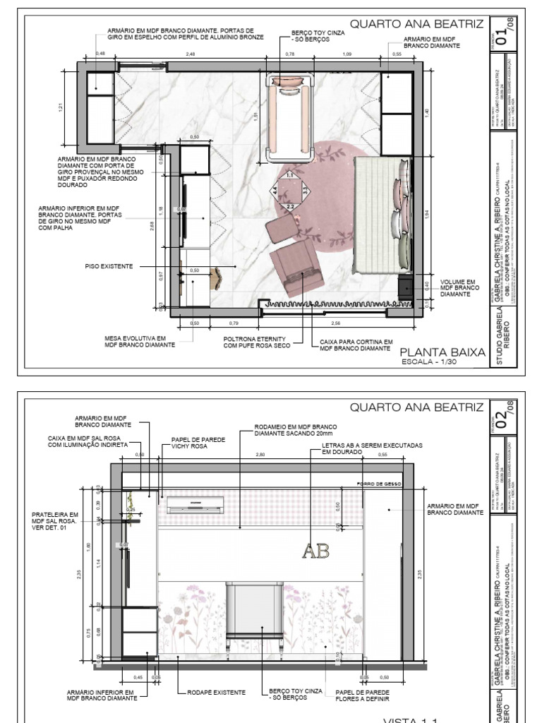 Detalhamento Quarto Ana Beatriz | PDF