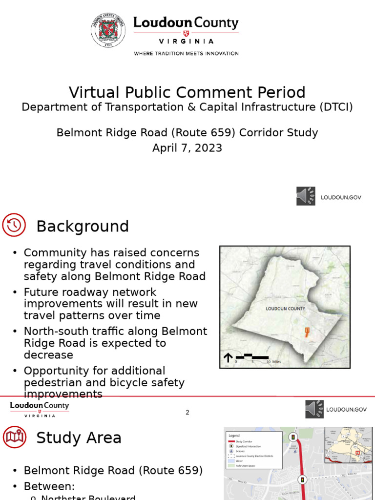 Belmont Ridge Road Safety Study | PDF | Traffic | Pedestrian Crossing