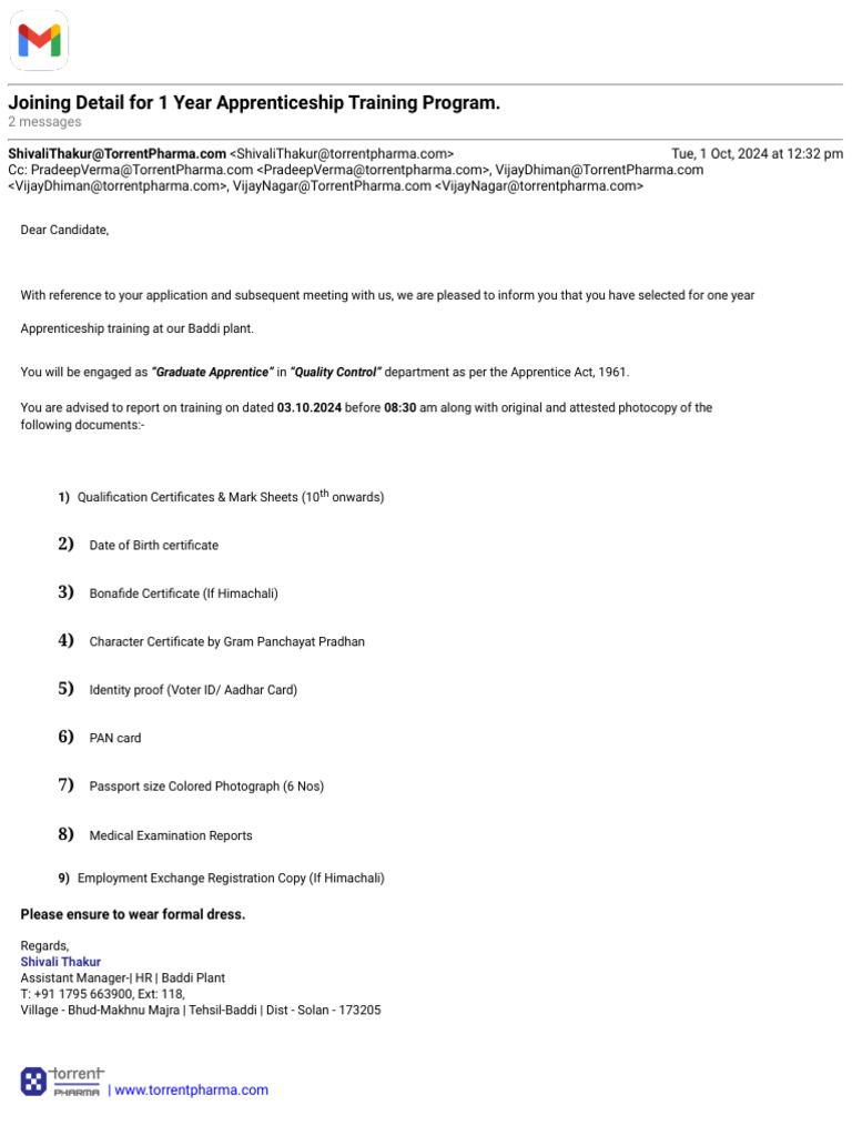 Apprenticeship Training Details 2024 | PDF