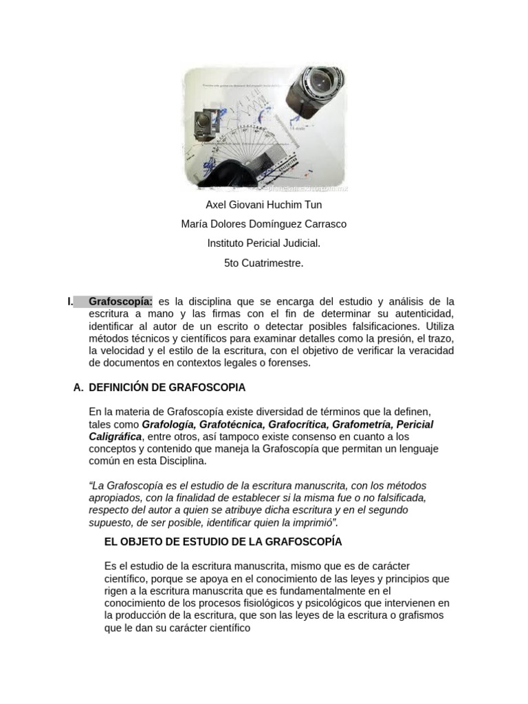 Introducción a la Grafoscopía y su Análisis | PDF | Tinta | Impresora ...