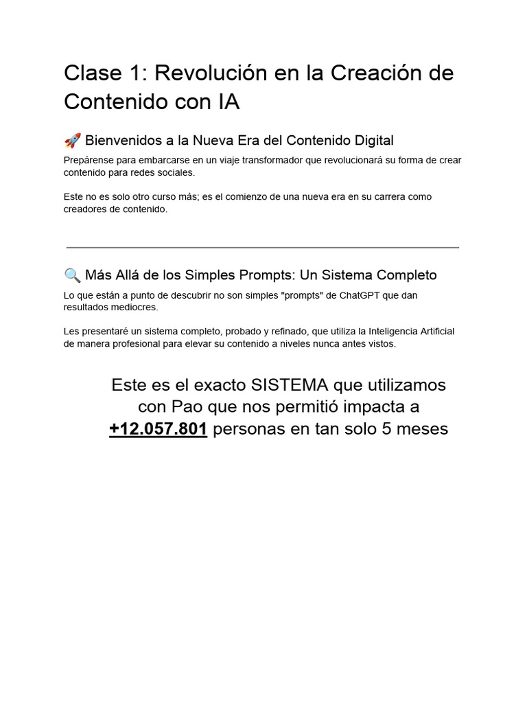 IA para Crear Contenido Viral Efectivo | PDF | Inteligencia artificial ...