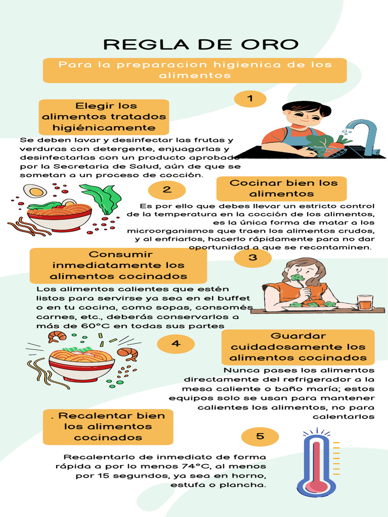 Reglas de Oro de la OMS para Alimentos | PDF | Alimentos | Agua